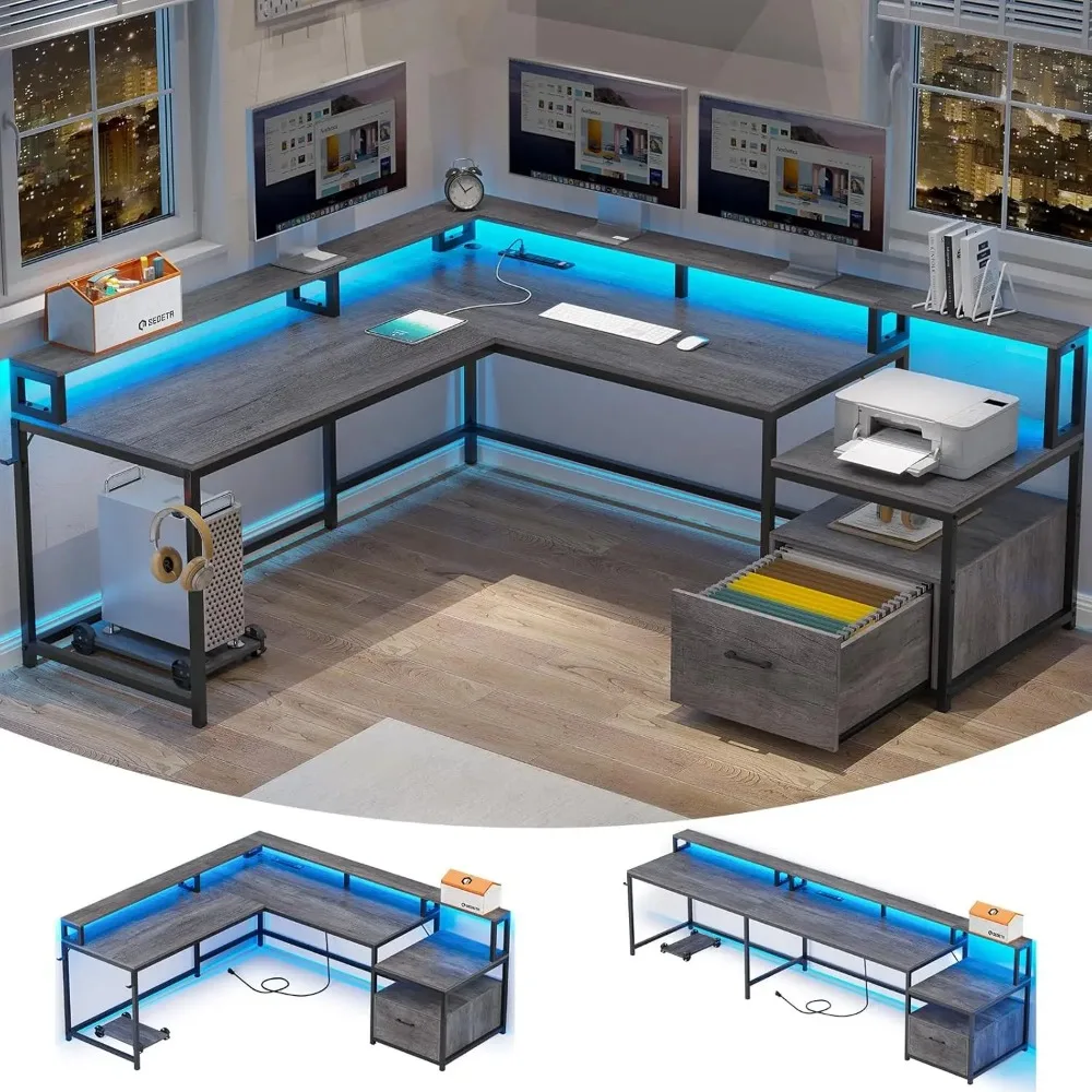 Office Furniture Outlet - L Shaped Office Desk, 66