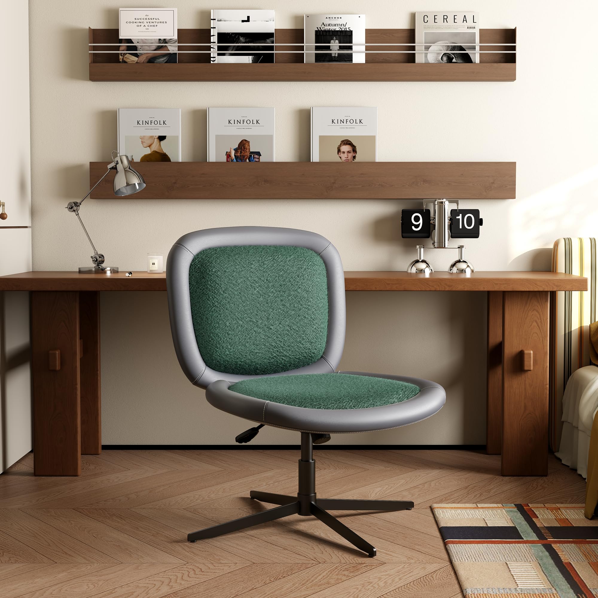 Office Furniture Desk - Armless Office Chair With Wheels Adjustable
