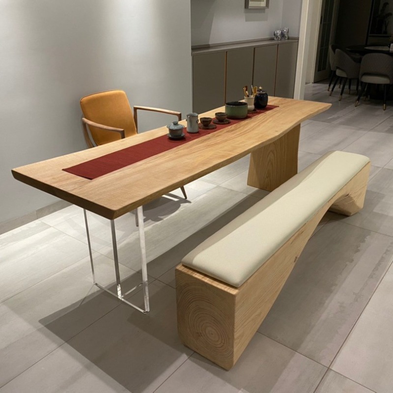 Nordic Solid Wood Acrylic Floa - đánh giá và giá Office Furniture Desk