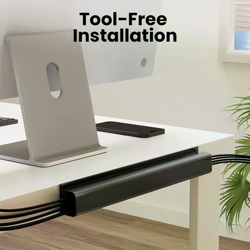 Channel Desk Cable Organizer C - đánh giá và giá Cable Tray Under Desk