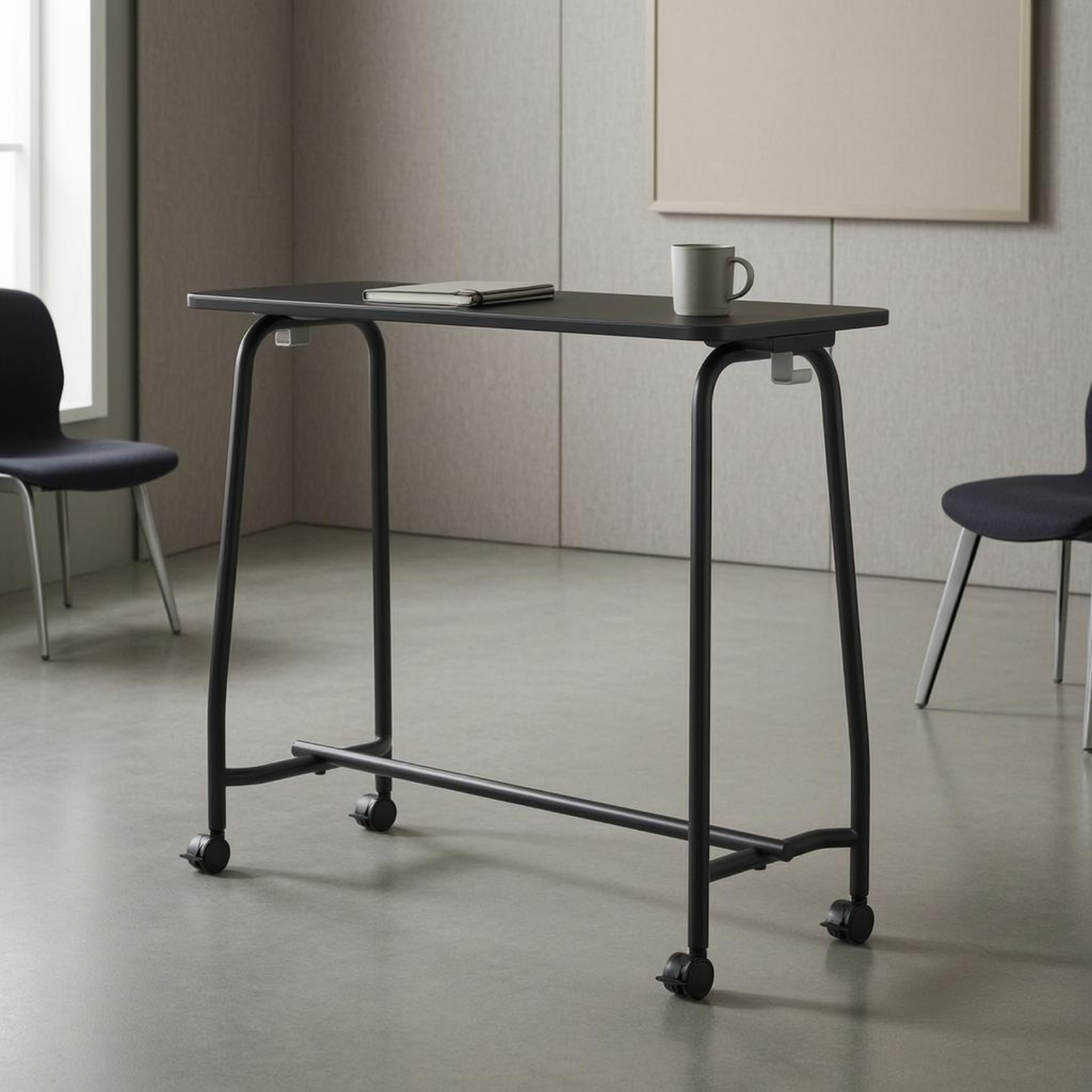 Mobile Training Desk Flat Tabl - đánh giá và giá Office Furniture Desk