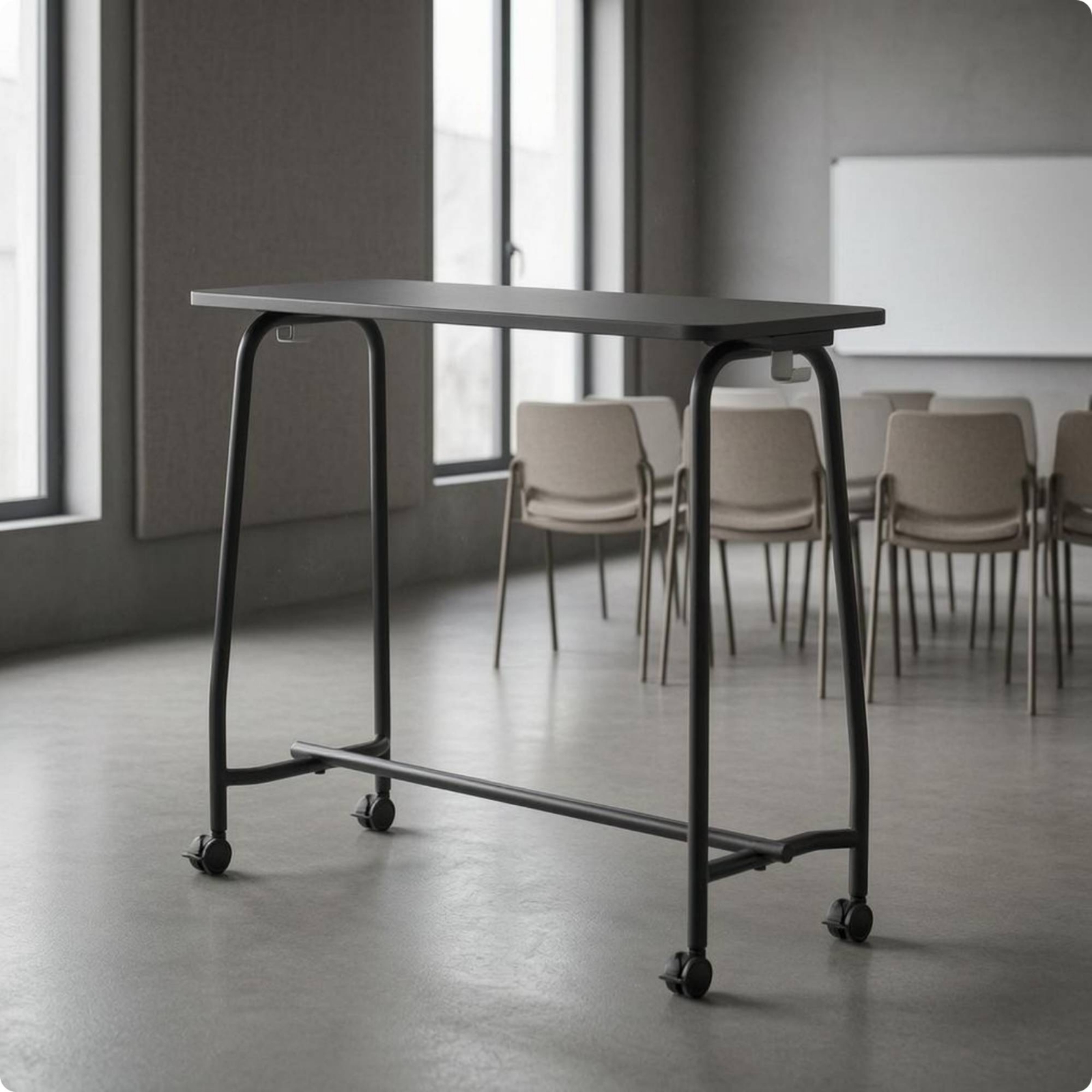 Mobile Training Desk Flat Tabl - đánh giá và giá Office Furniture Desk