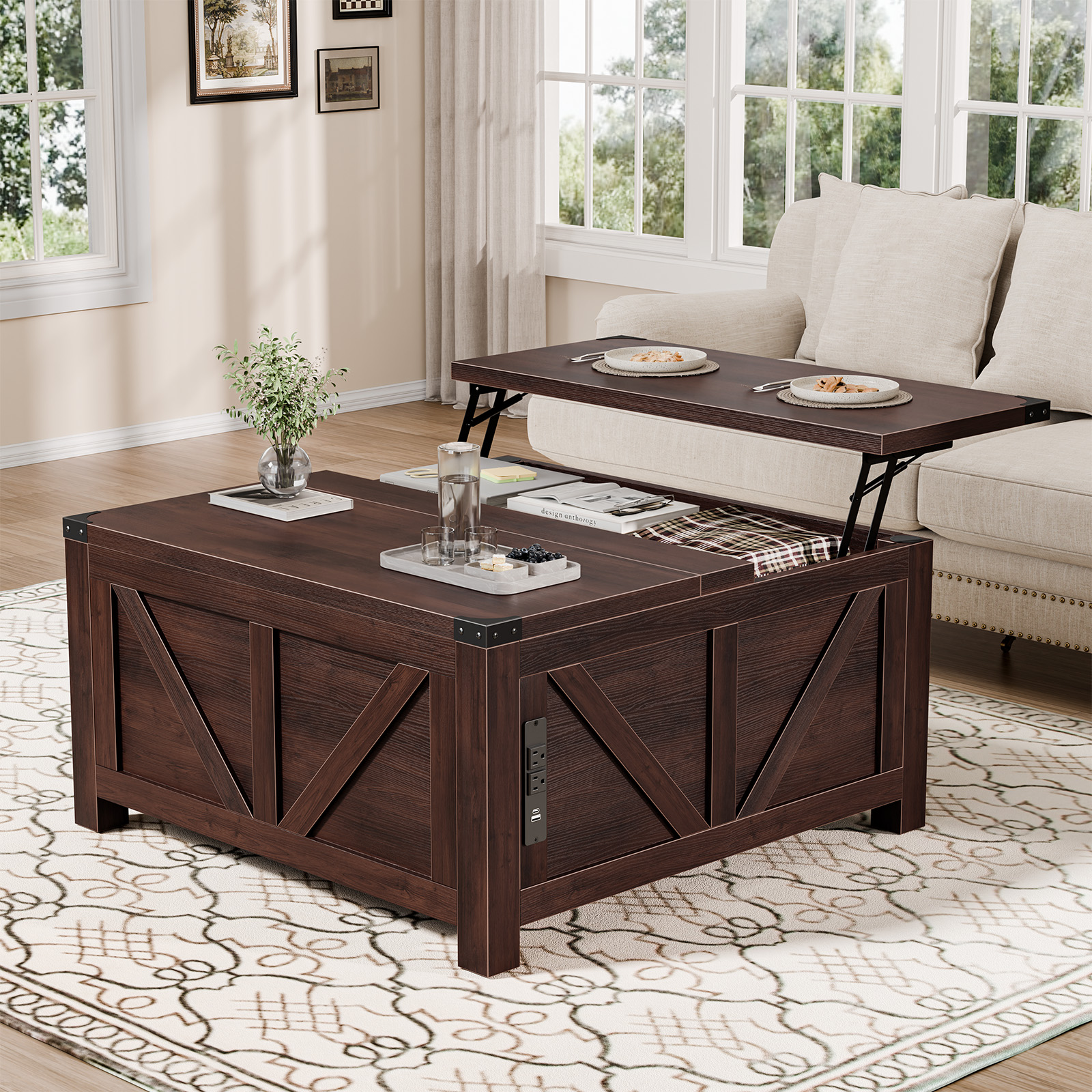 JHK 35.6IN Lift Top Coffee Tab - đánh giá và giá Office Furniture Outlet
