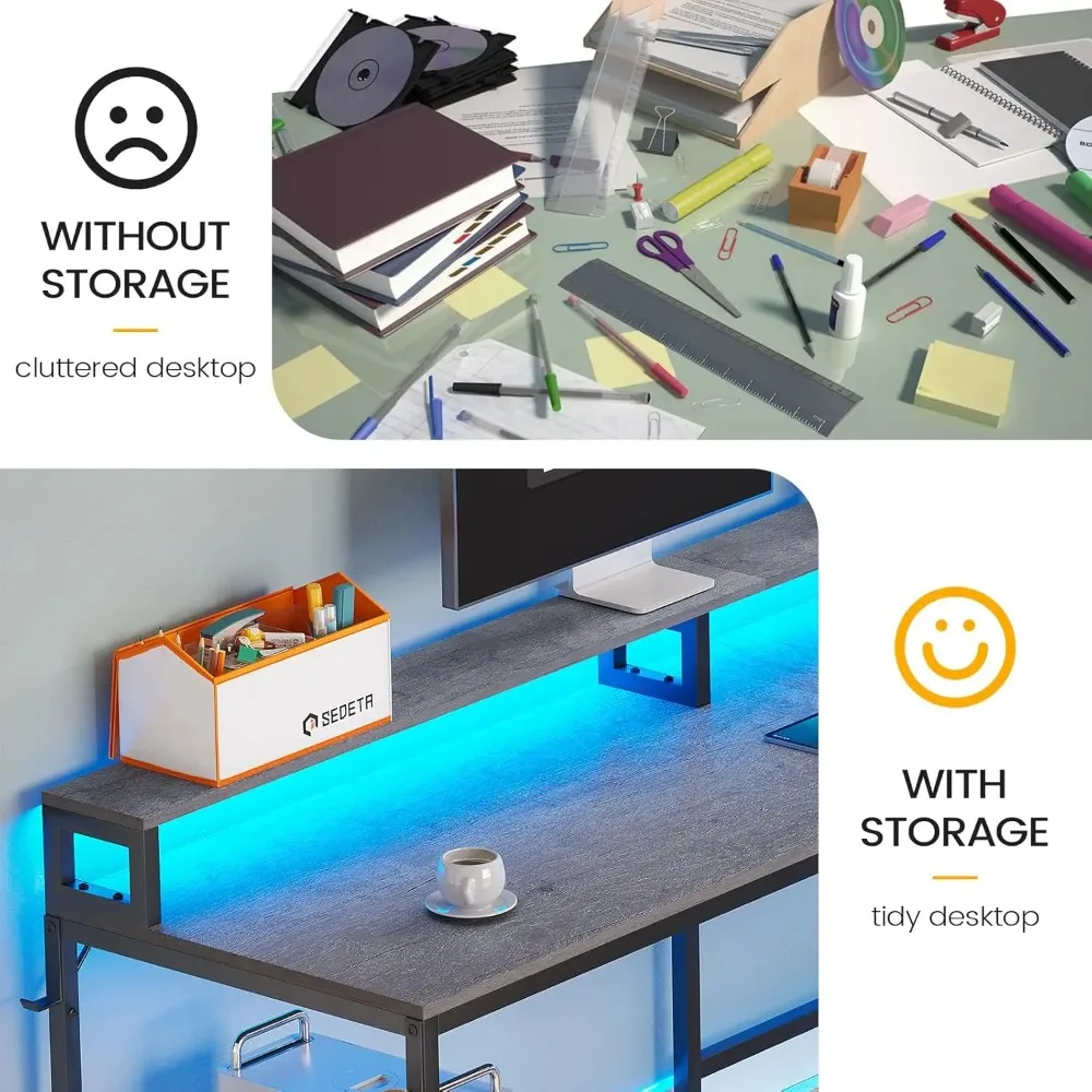 L Shaped Office Desk, 66
