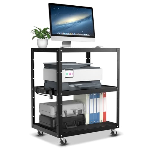 Adjustable Rolling AV Cart Wit - đánh giá và giá Office Furniture Outlet