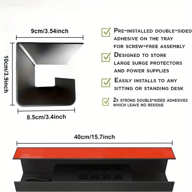 1PC 40cm/15.75inch PVC Under T - đánh giá và giá Office Furniture Desk