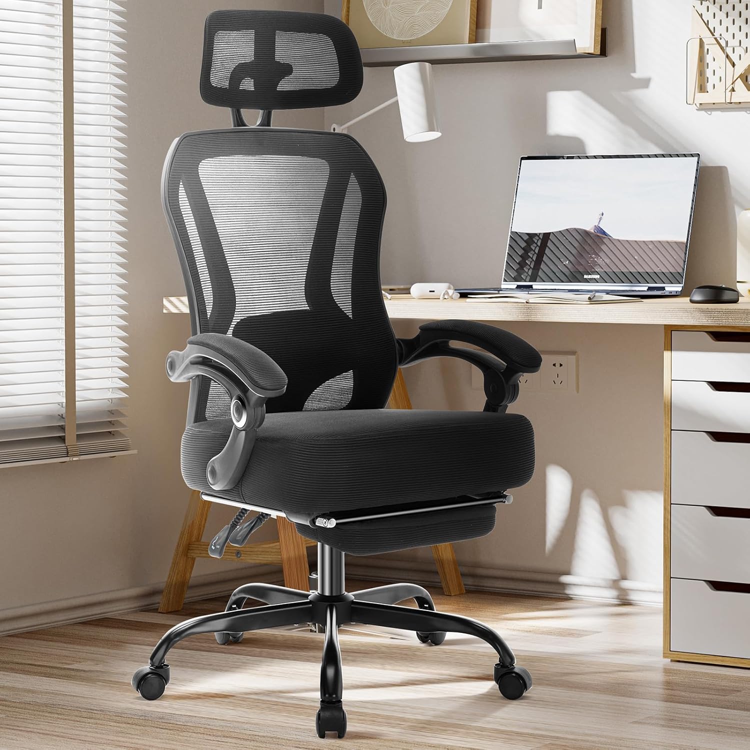 Ergonomic High Back Reclining  - đánh giá và giá Office Footrest Cushion