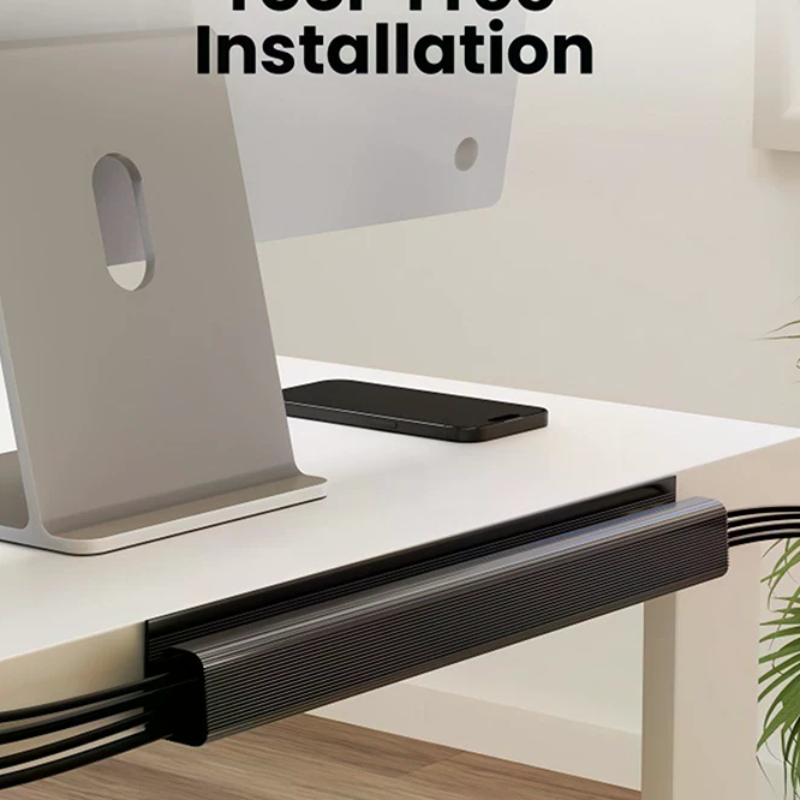 Channel Desk Cable Organizer C - đánh giá và giá Cable Tray Under Desk