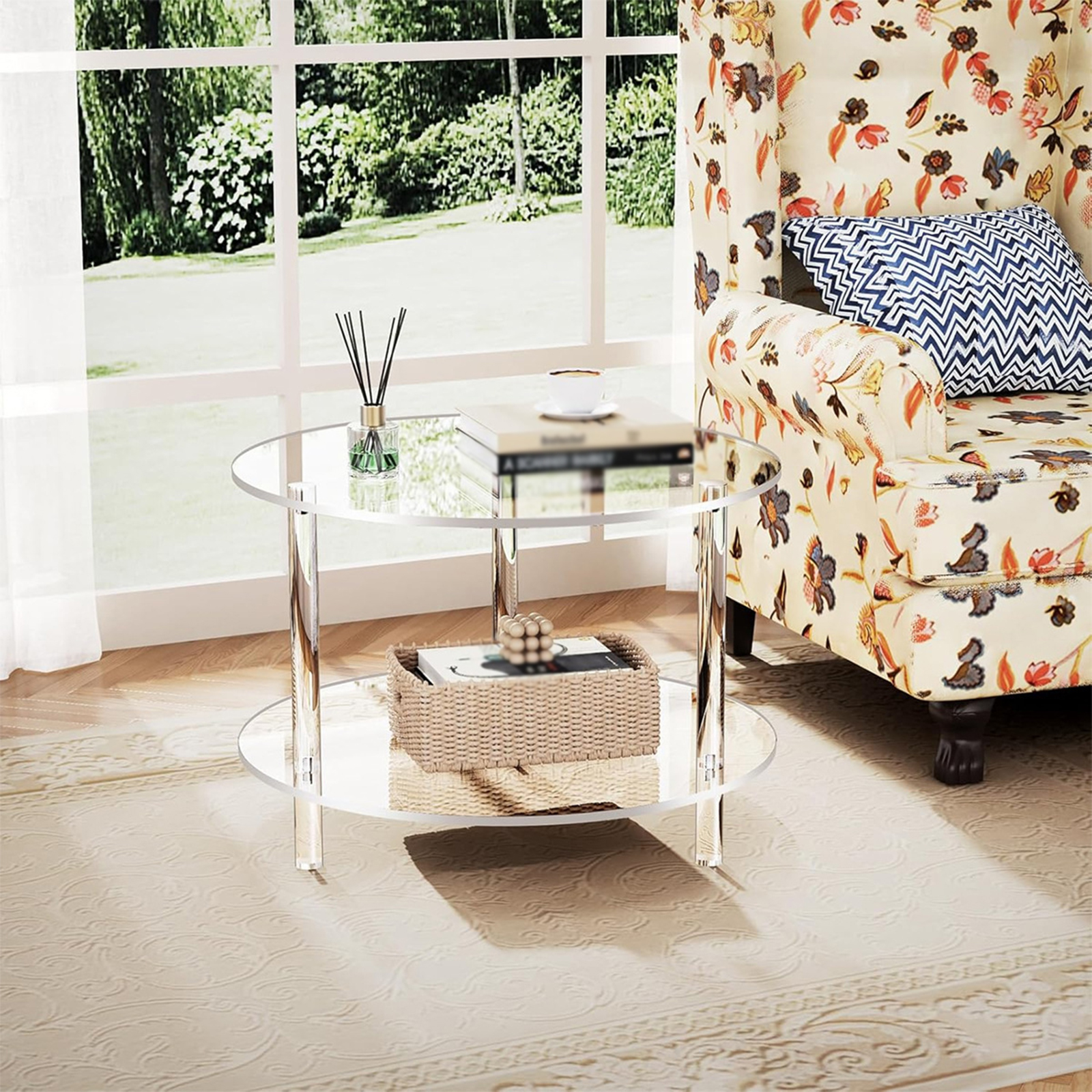 Acrylic Round Side Table, Easy - đánh giá và giá Office Furniture In China