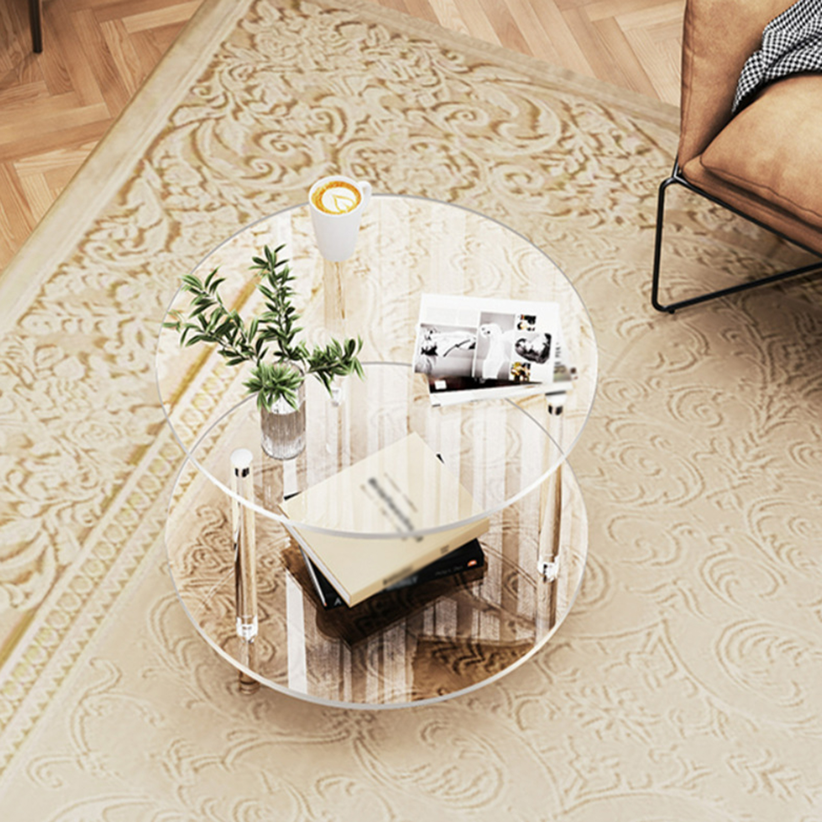 Acrylic Round Side Table, Easy - đánh giá và giá Office Furniture In China