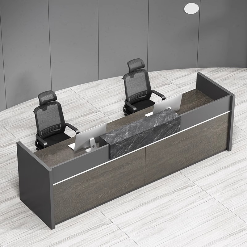 Office paint front desk recept - đánh giá và giá Reception Desk Counter