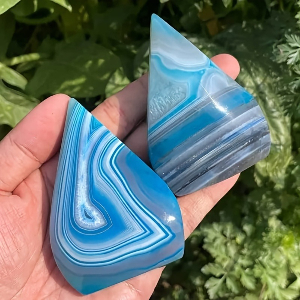 1pc Teardrop Blue Agate Crysta - đánh giá và giá Office Furniture In China