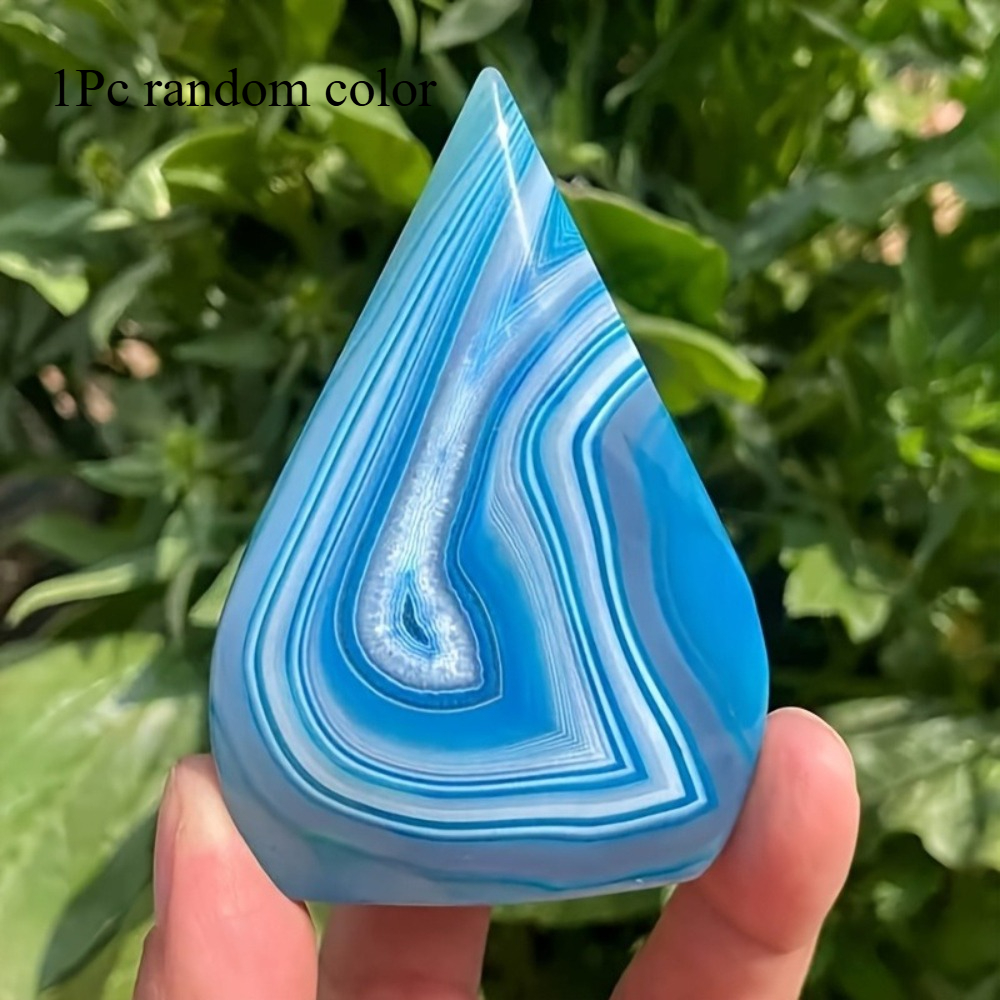 1pc Teardrop Blue Agate Crysta - đánh giá và giá Office Furniture In China