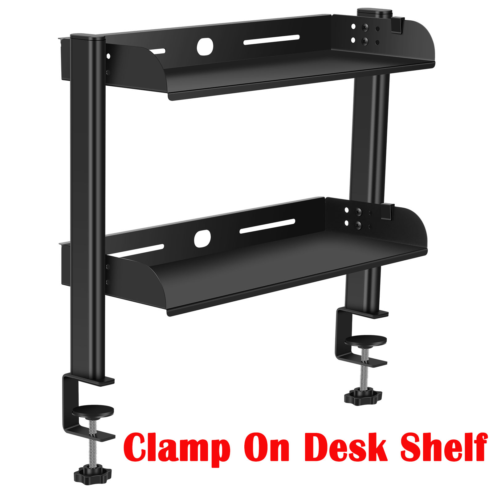 2 Tiers Clamp-on Desk Shelf No - đánh giá và giá Cubicle Shelf Organizer