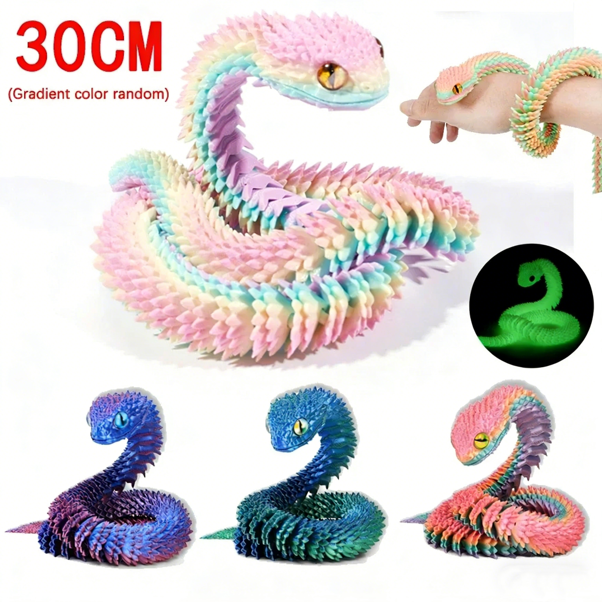 3D Printed Snake Decor 30cm Of - đánh giá và giá Cubicle Shelf Organizer