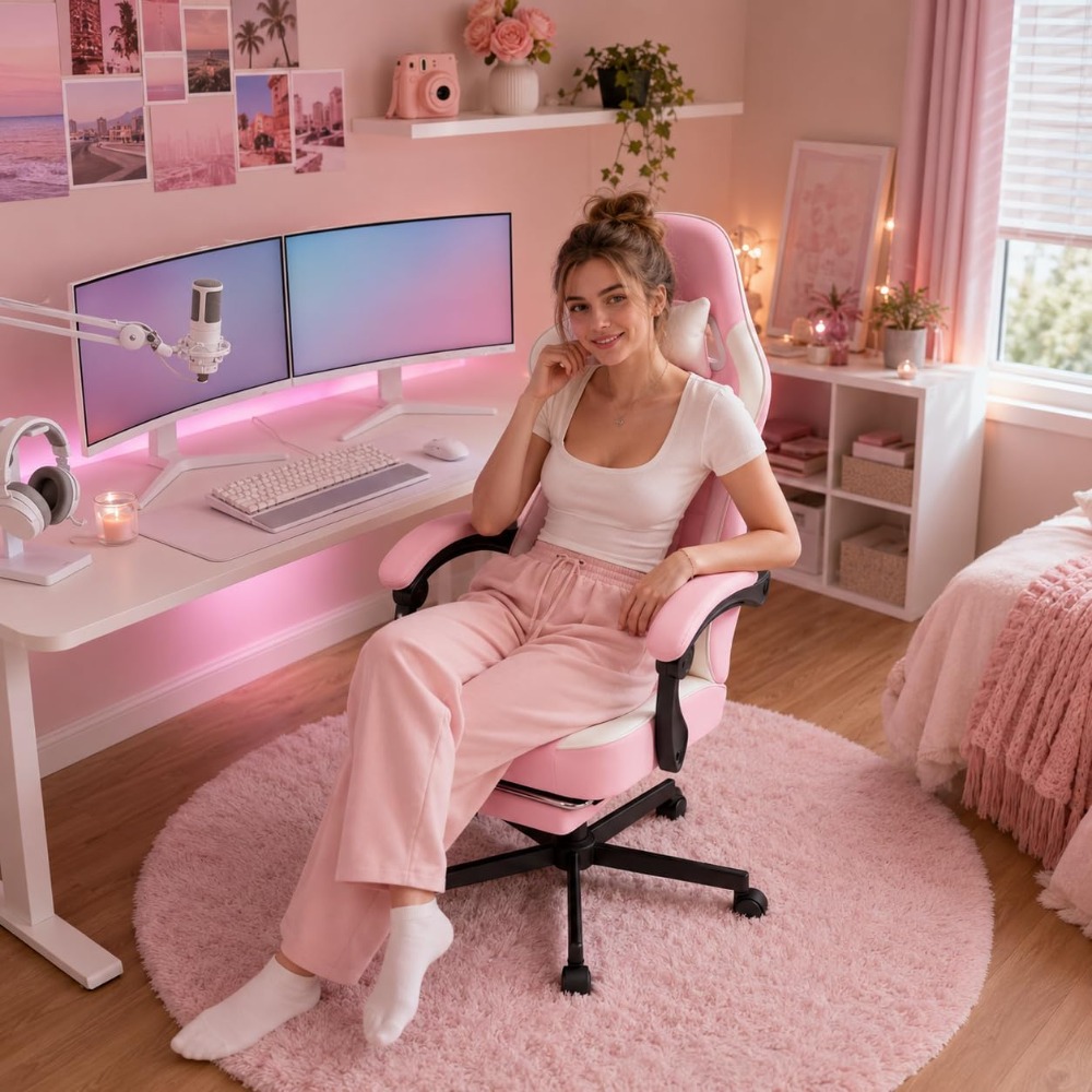 Ergonomic High Back Gaming Cha - đánh giá và giá Office Footrest Cushion