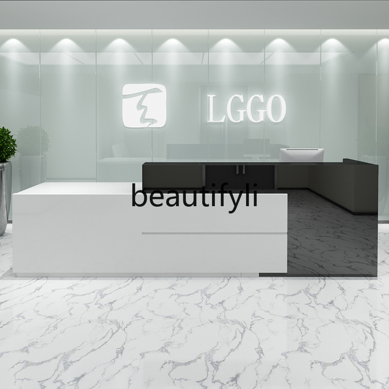 Simple Modern Beauty Salon Rec - đánh giá và giá Reception Desk Counter