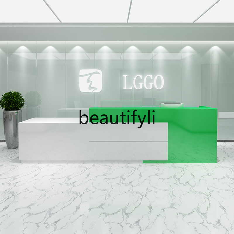 Simple Modern Beauty Salon Rec - đánh giá và giá Reception Desk Counter