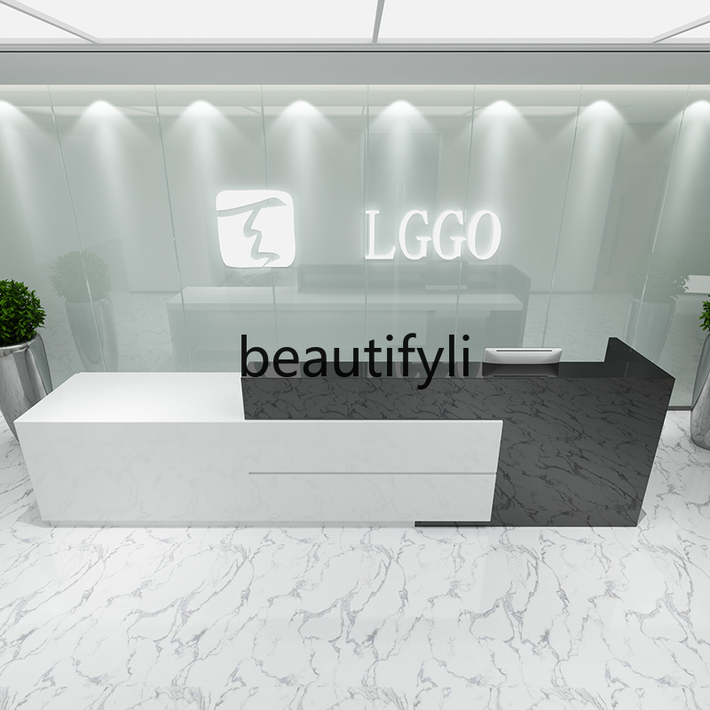 Simple Modern Beauty Salon Rec - đánh giá và giá Reception Desk Counter