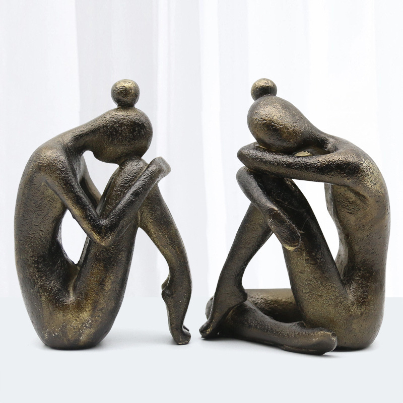 Thinking Statue Bookend Resin  - đánh giá và giá Cubicle Shelf Organizer
