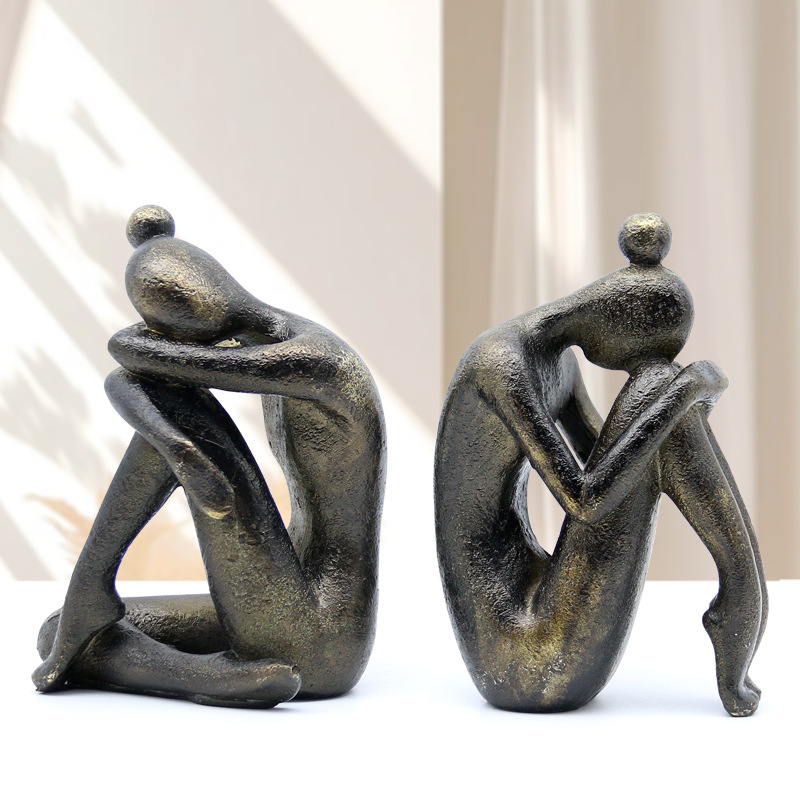 Thinking Statue Bookend Resin  - đánh giá và giá Cubicle Shelf Organizer