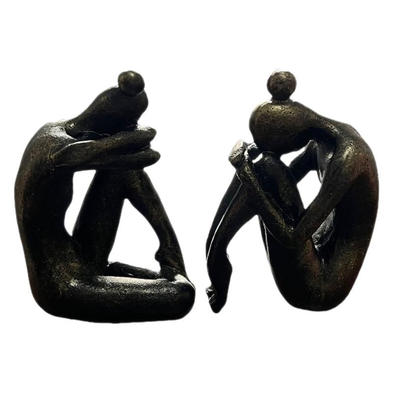 Thinking Statue Bookend Resin  - đánh giá và giá Cubicle Shelf Organizer