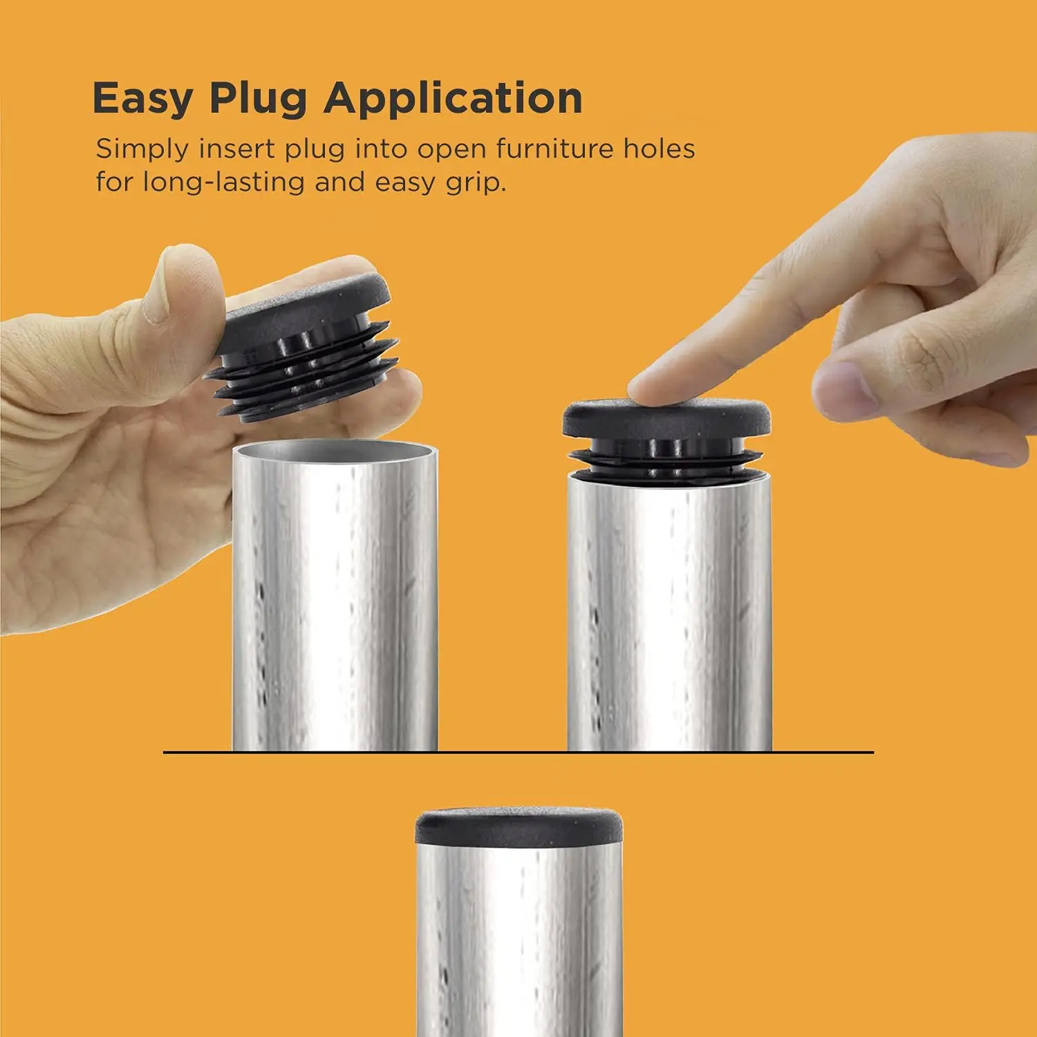 Round Plugs OD(10--140mm) Blac - đánh giá và giá Office Furniture Outlet