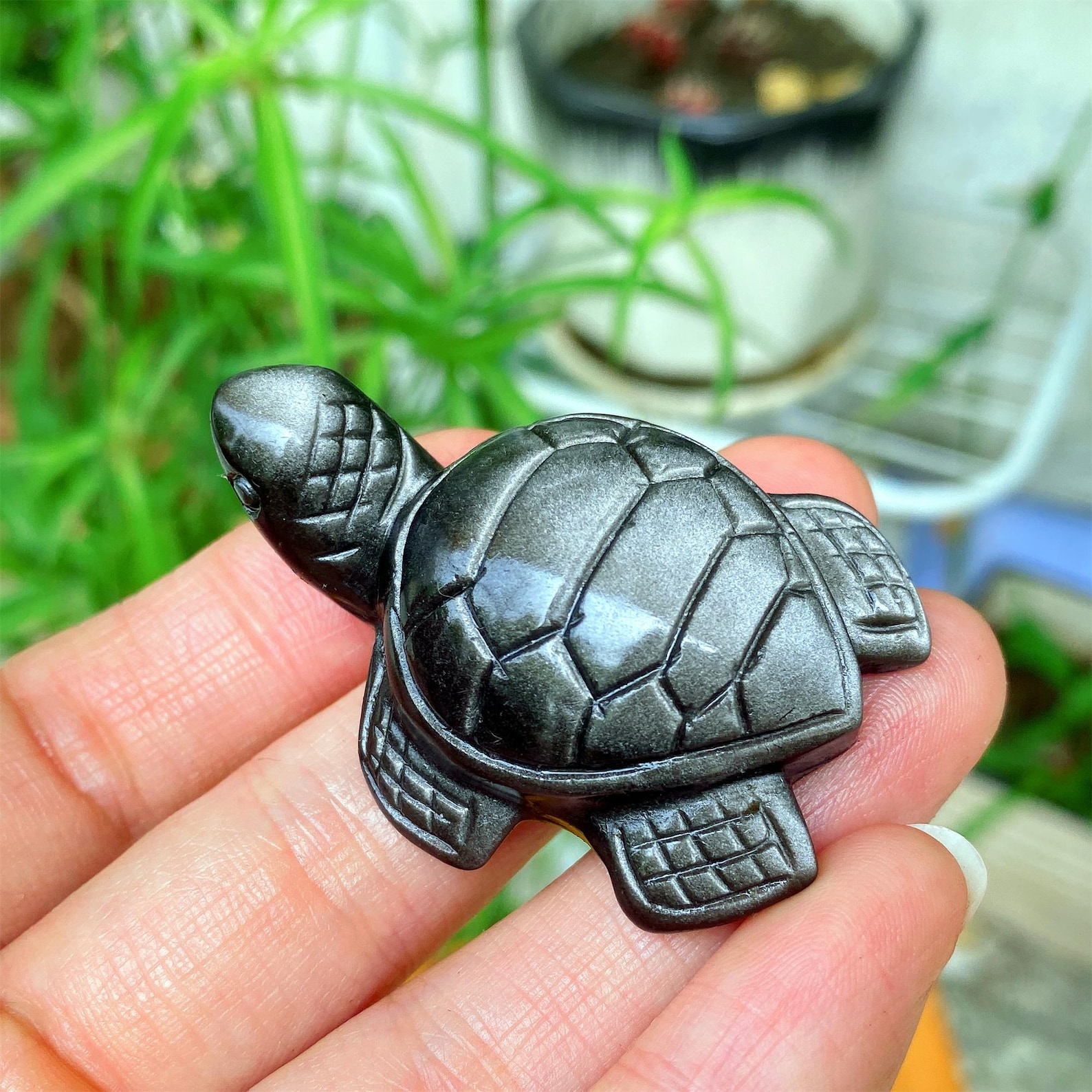1pc Carved Silver Obsidian Sea - đánh giá và giá Office Furniture In China