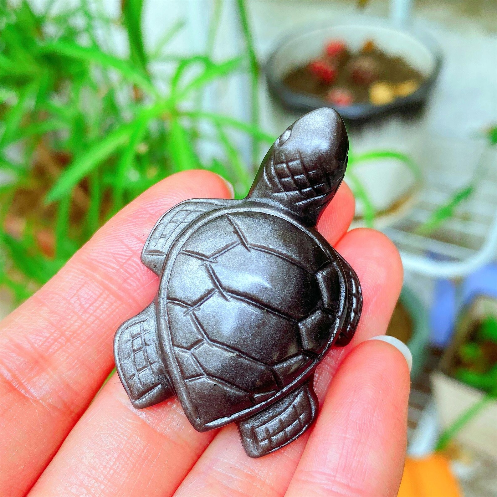 1pc Carved Silver Obsidian Sea - đánh giá và giá Office Furniture In China