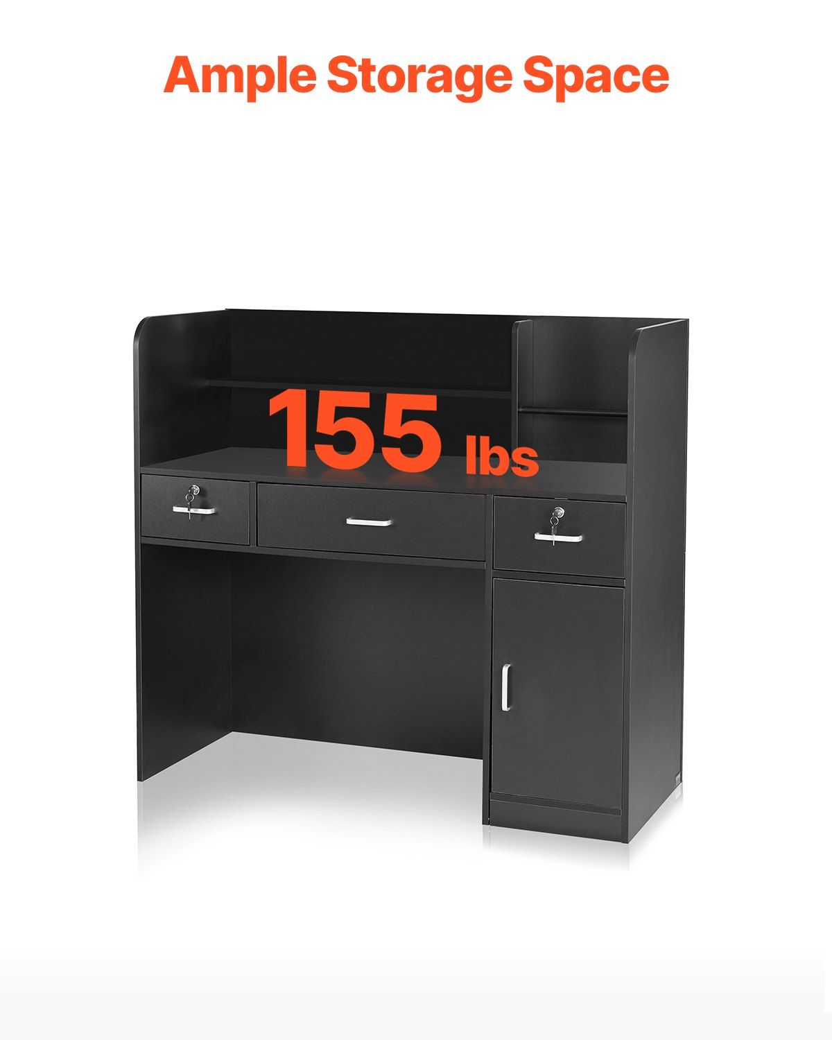 47inch Front Counter Desk with - đánh giá và giá Office Furniture Zone