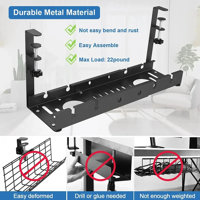 Under Table Telescopic Storage - đánh giá và giá Cable Tray Under Desk