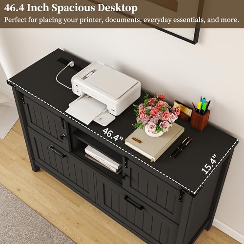 Black Vintage-Style 2-Drawer L - đánh giá và giá Office Furniture Outlet