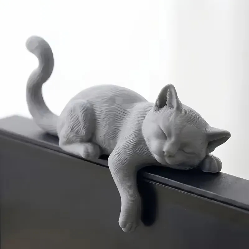 3D Printed Lazy Cat Monitor To - đánh giá và giá Cubicle Shelf Organizer