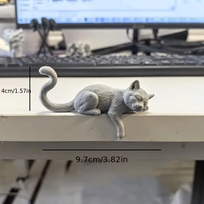 3D Printed Lazy Cat Monitor To - đánh giá và giá Cubicle Shelf Organizer