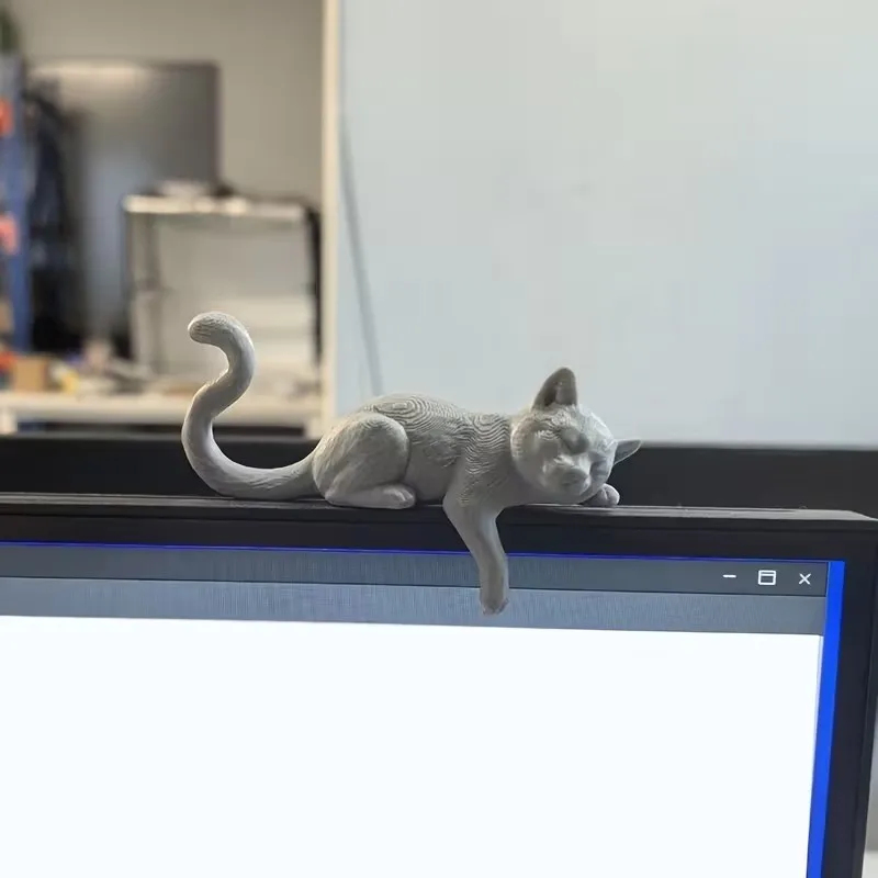 3D Printed Lazy Cat Monitor To - đánh giá và giá Cubicle Shelf Organizer