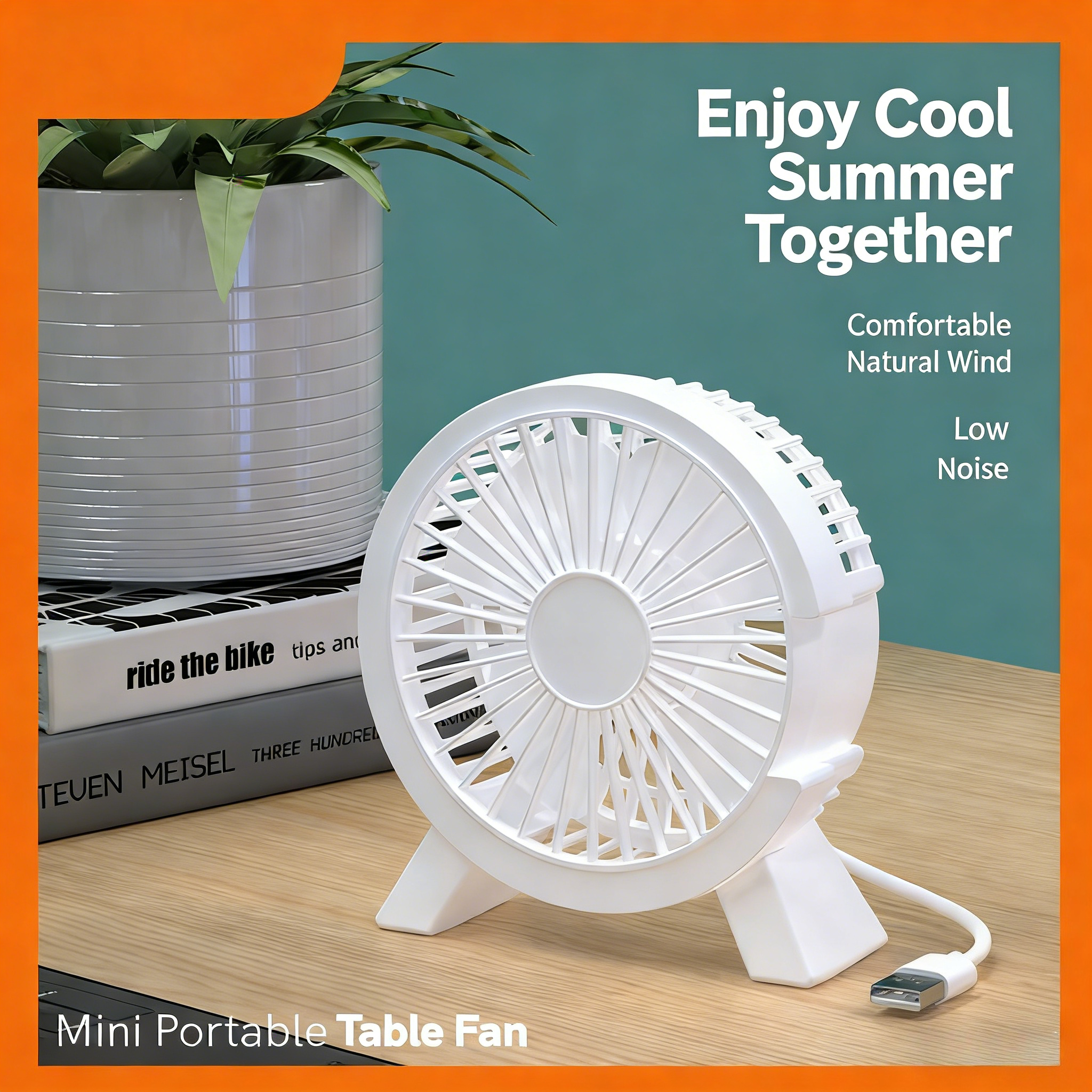 Mini USB Rechargeable Table Fa - đánh giá và giá Office Furniture Desk