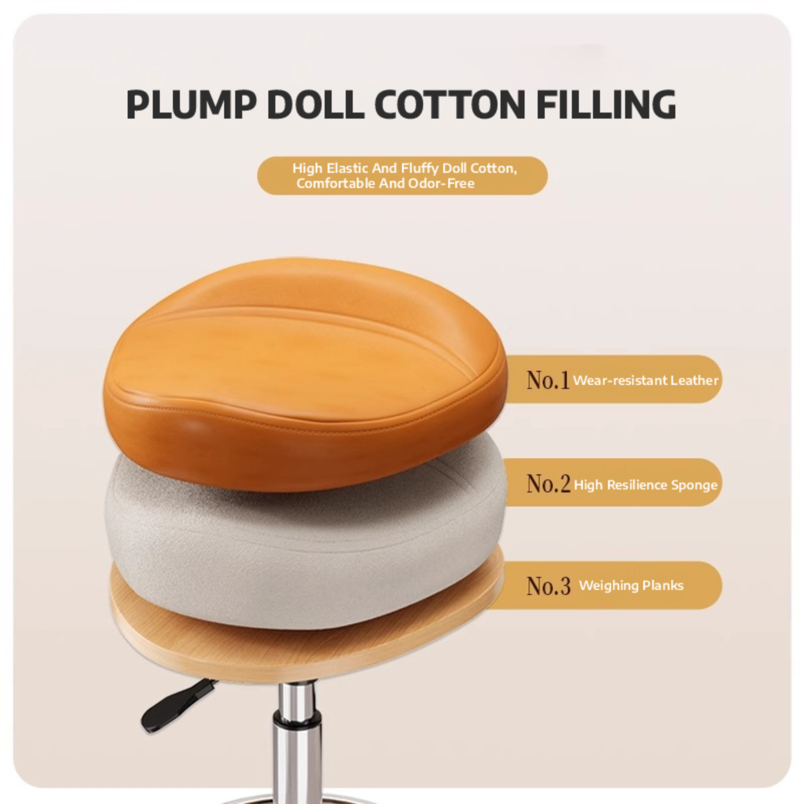 Saddle Stool Rolling Swivel SP - đánh giá và giá Office Furniture In China