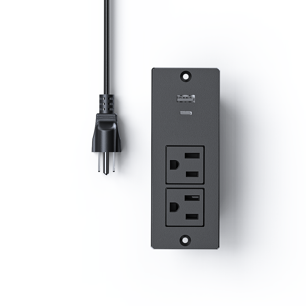 Recessed Power Strip, Desk Sma - đánh giá và giá Office Furniture Outlet
