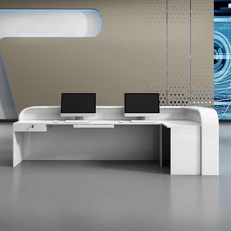 Painting front desk reception  - đánh giá và giá Reception Desk Counter