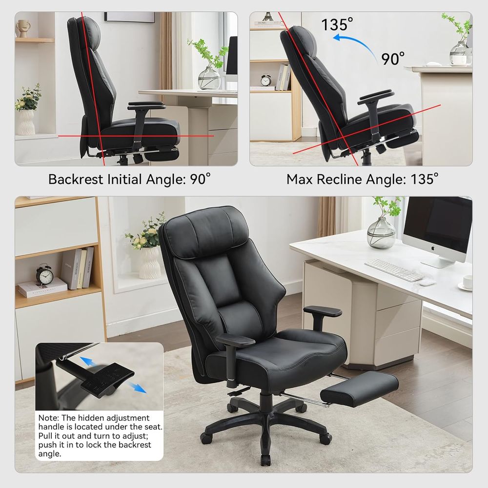 High-Back Ergonomic Office Cha - đánh giá và giá Office Footrest Cushion