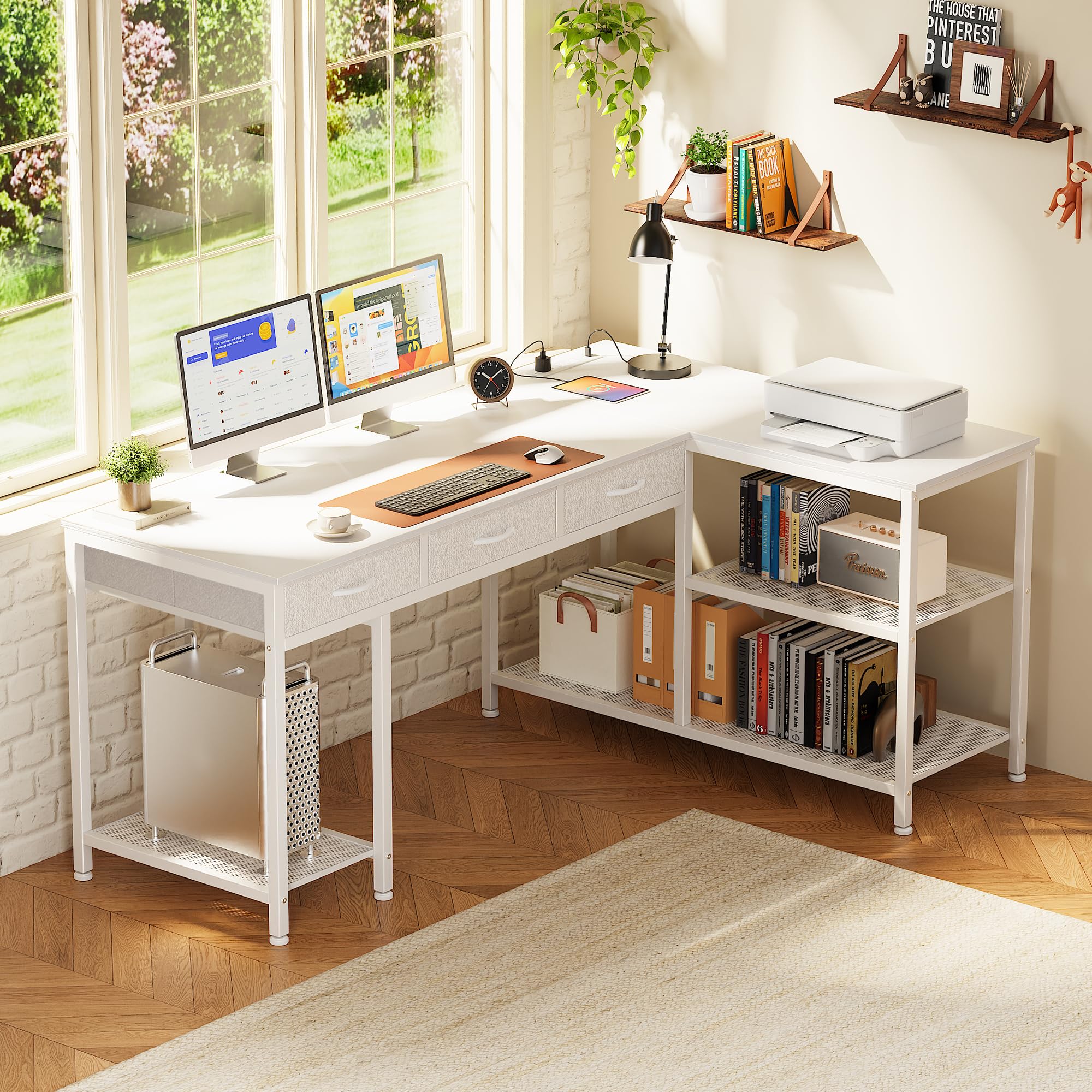 55 Inch L Shaped Office Desk W - đánh giá và giá Office Furniture Outlet