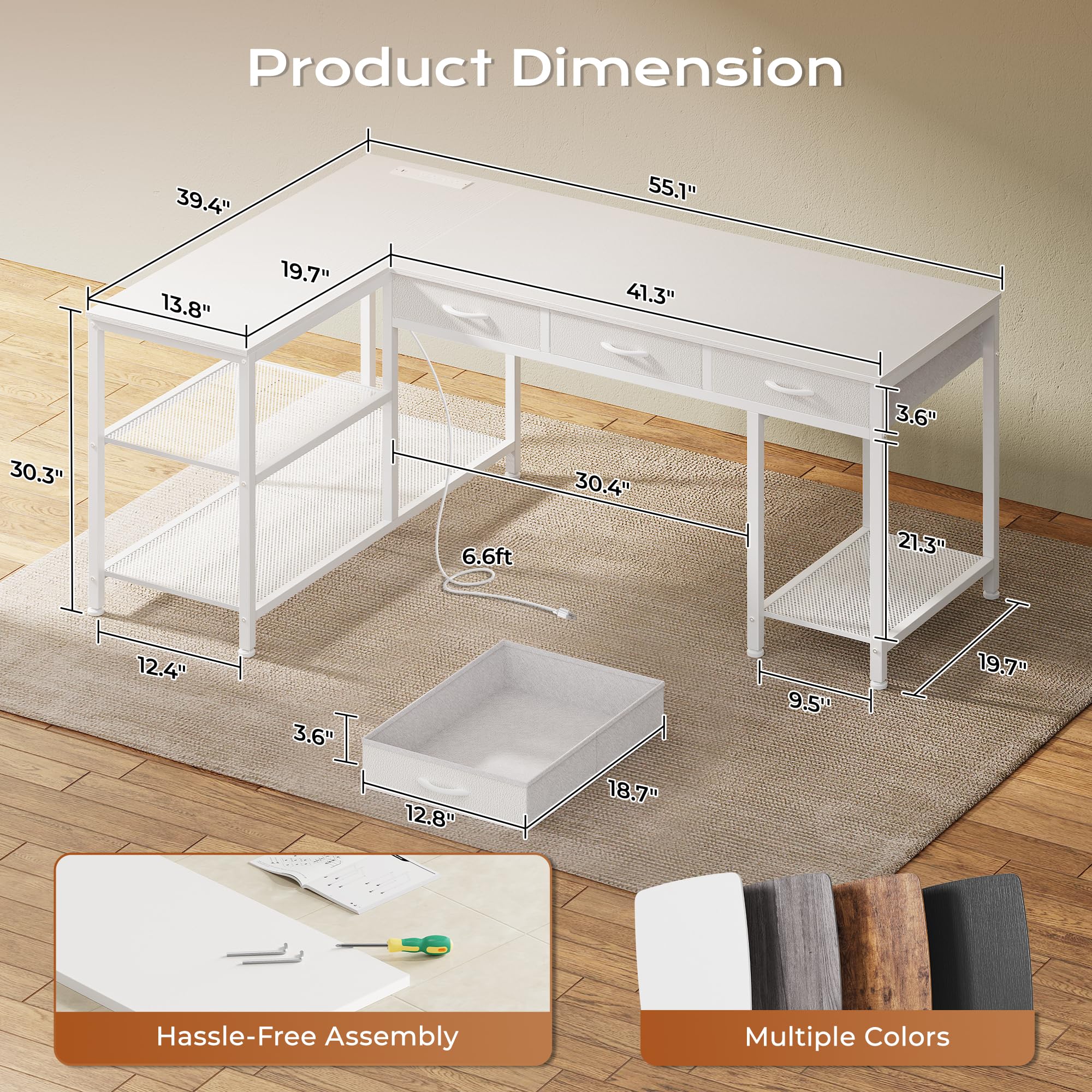 55 Inch L Shaped Office Desk W - đánh giá và giá Office Furniture Outlet