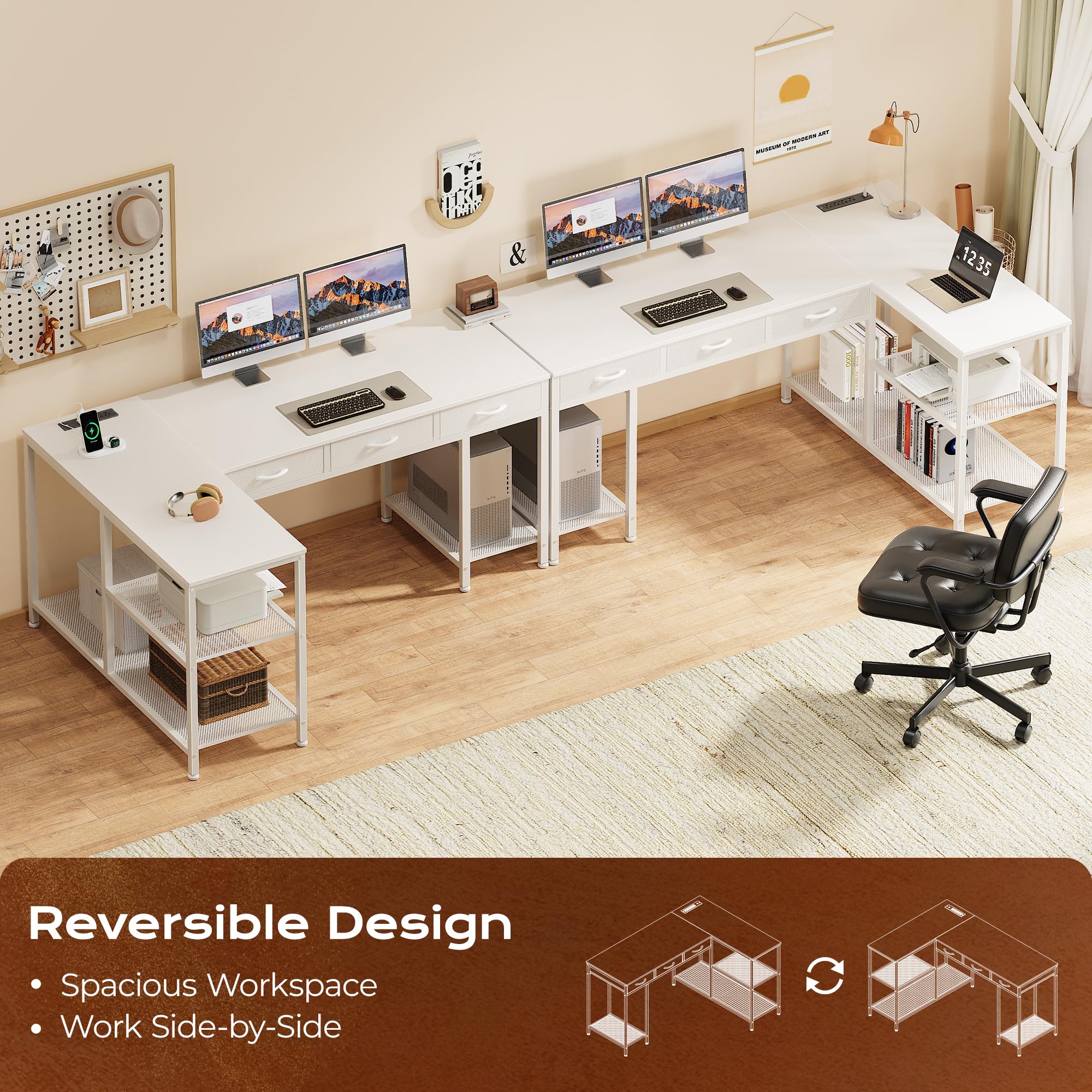 55 Inch L Shaped Office Desk W - đánh giá và giá Office Furniture Outlet