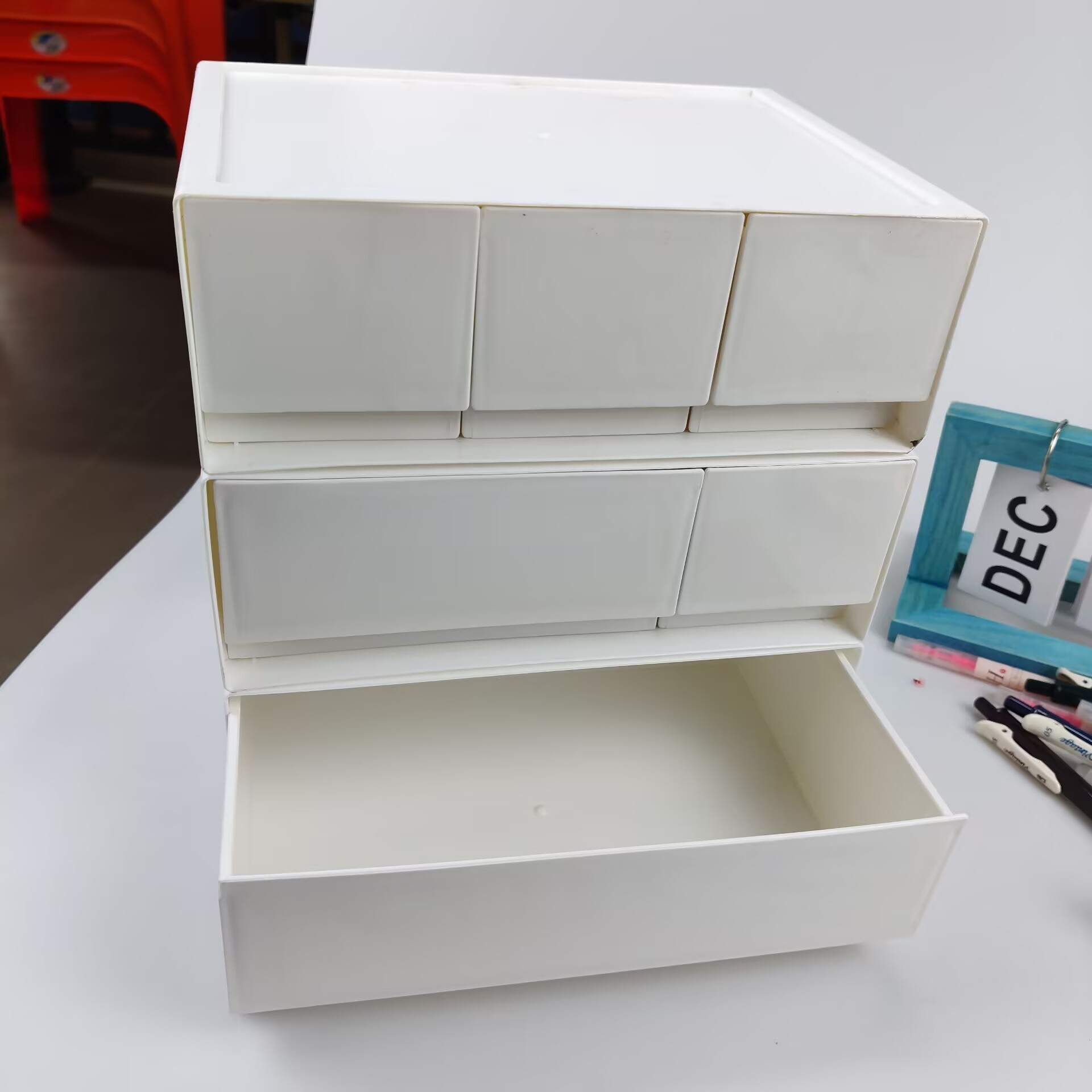 Desktop Storage Box, Drawer, C - đánh giá và giá Cubicle Shelf Organizer