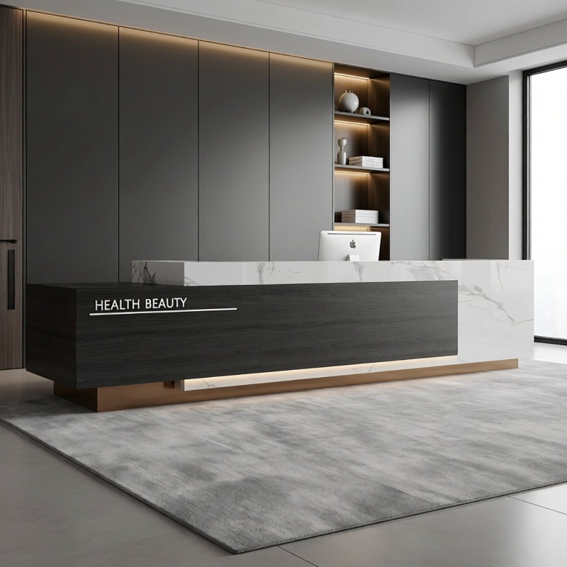 Modern Minimalist Reception De - đánh giá và giá Office Furniture High End