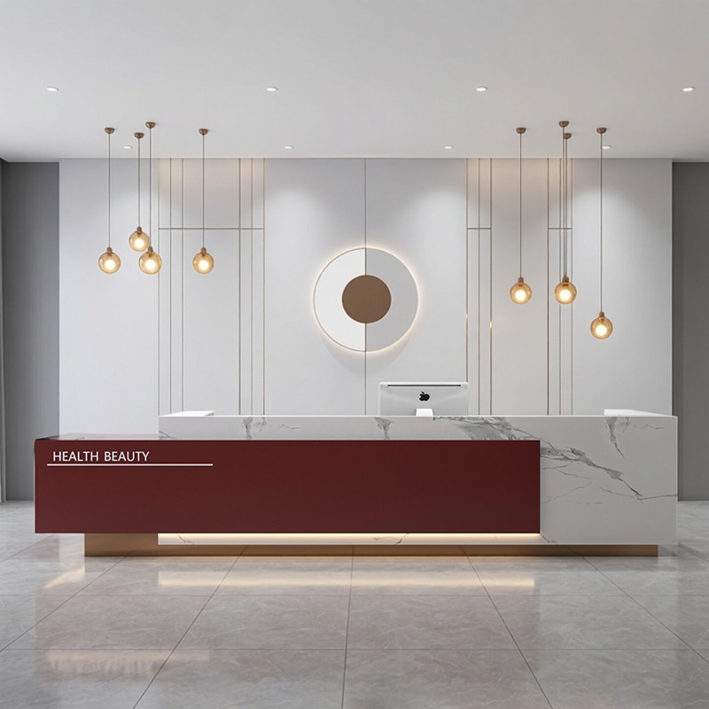 Modern Minimalist Reception De - đánh giá và giá Office Furniture High End