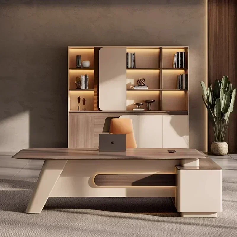 Boss Table Simple Modern Light - đánh giá và giá Office Furniture High End