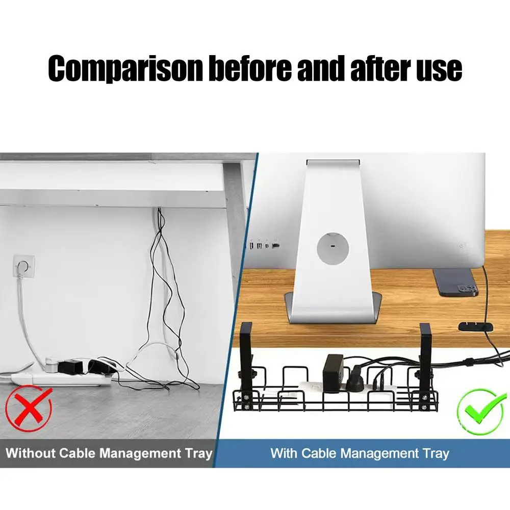 Cable Management Box Under Des - đánh giá và giá Cable Tray Under Desk