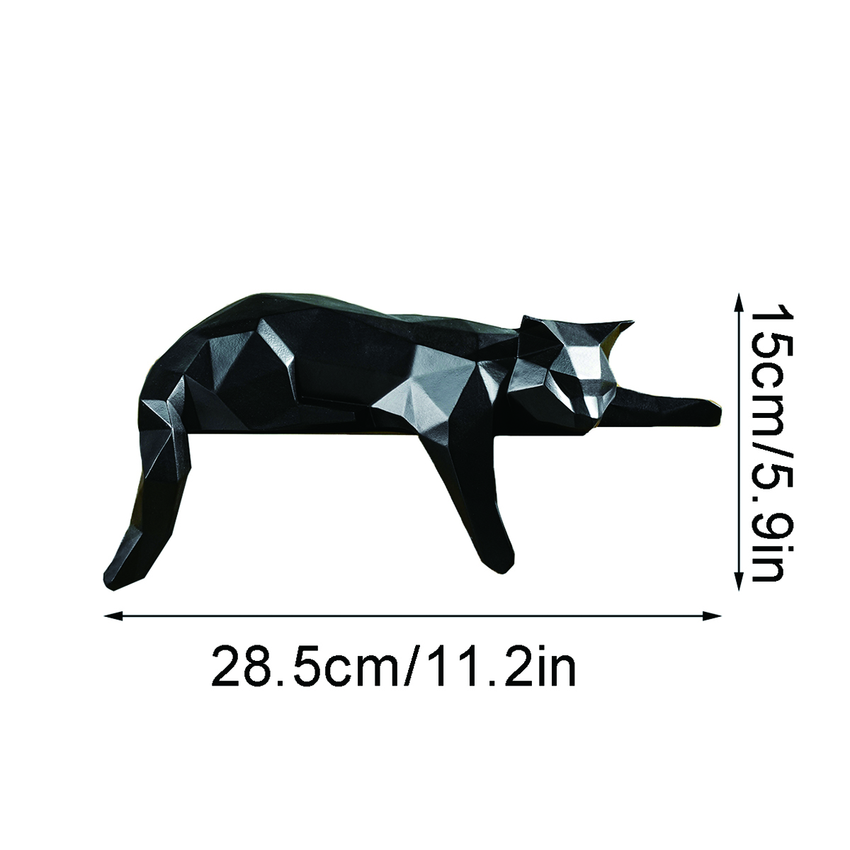 White Black Cat Statue - Geome - đánh giá và giá Cubicle Shelf Organizer